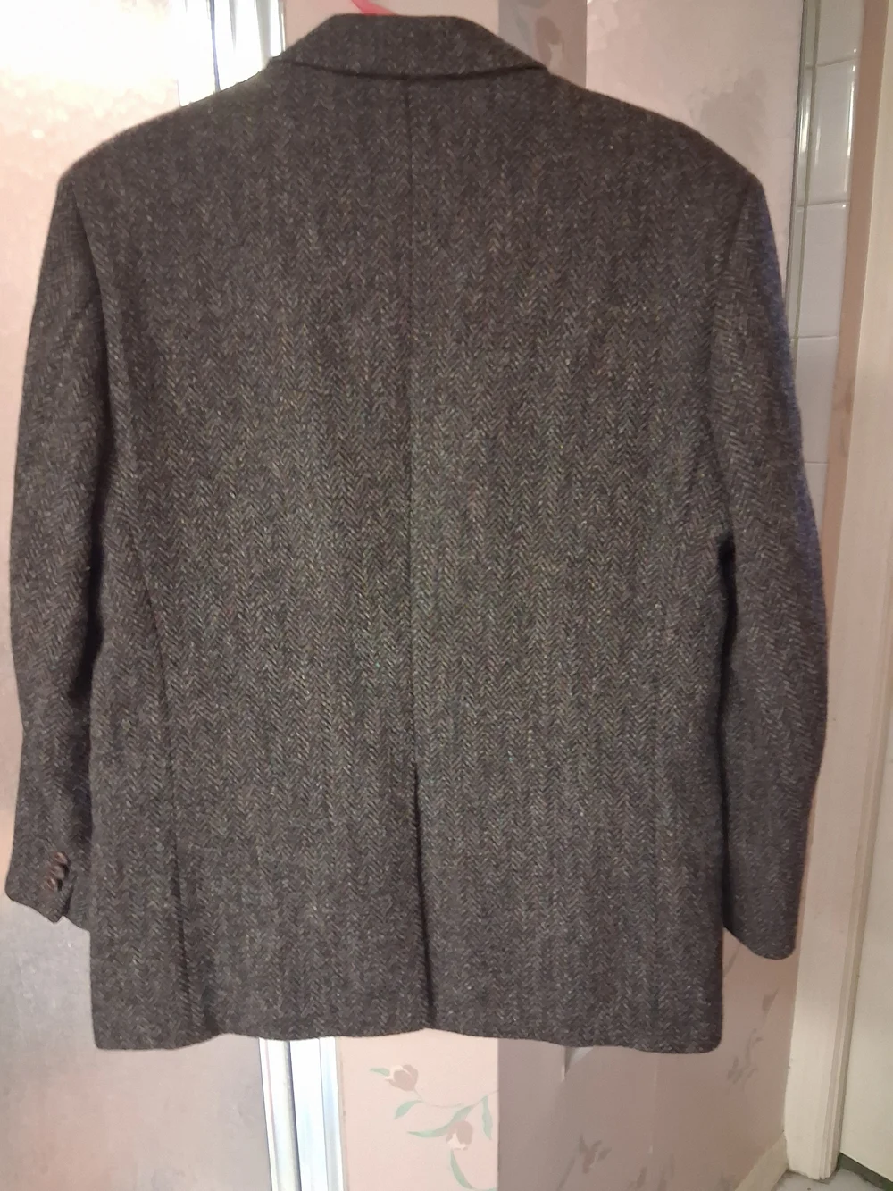 Harris Tweed 40R Men's Brown Herringbone Sport Coat Blazer Wool
